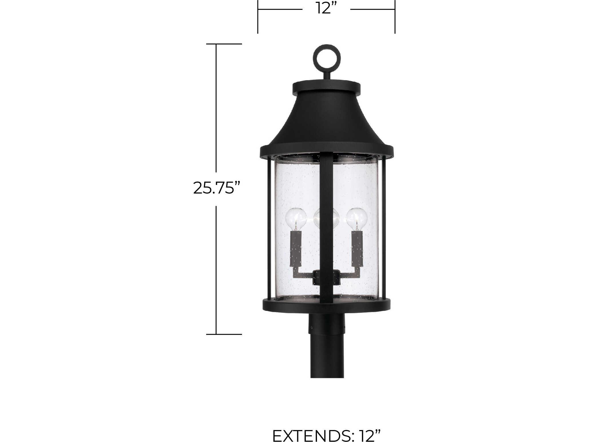 Capital Lighting Bridger 4-Light Outdoor Post Light