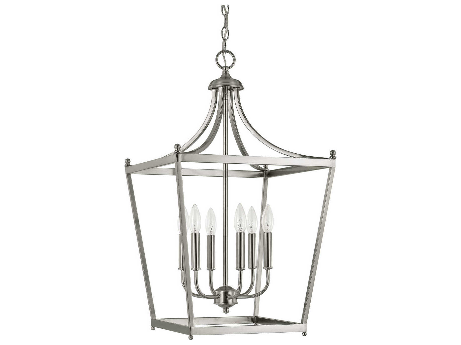 Capital Lighting Stanton 6-Light Brushed Nickel Candelabra Chandelier