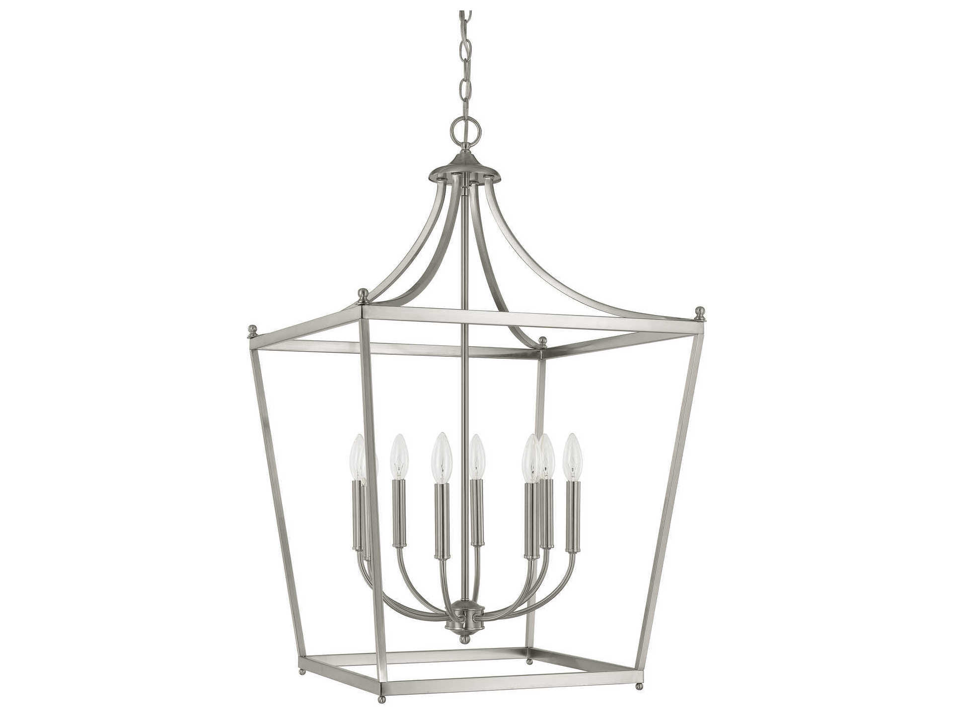 Capital Lighting Stanton 8-Light Brushed Nickel Candelabra Chandelier