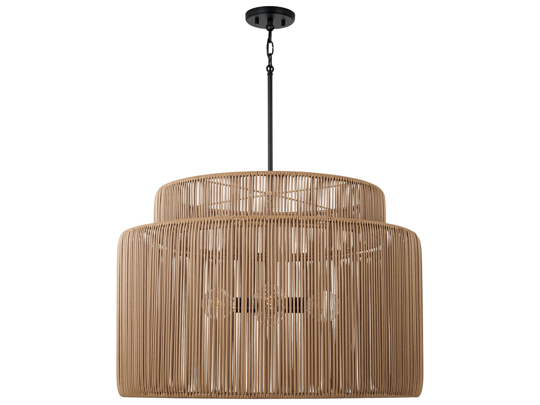 Capital Lighting Jasper 4-light Sienna And Black Copper Cylinder Geometric Pendant