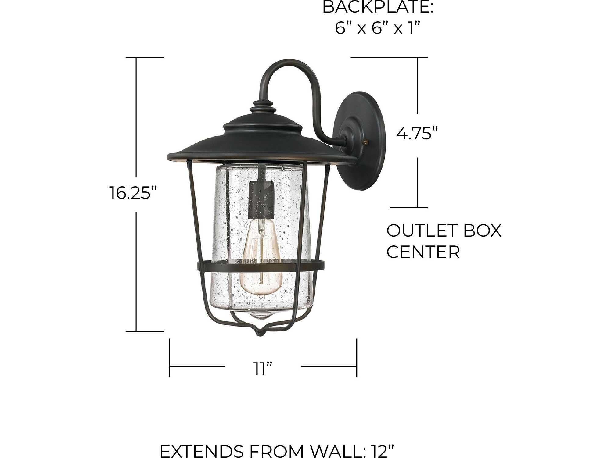 Capital Lighting Creekside 1 - Light Outdoor Wall Light