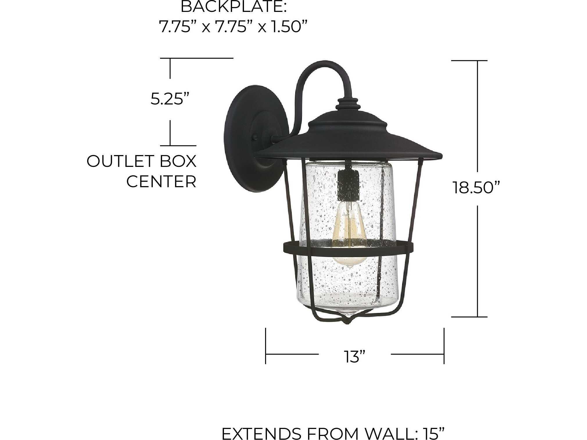 Capital Lighting Creekside 1 - Light Outdoor Wall Light
