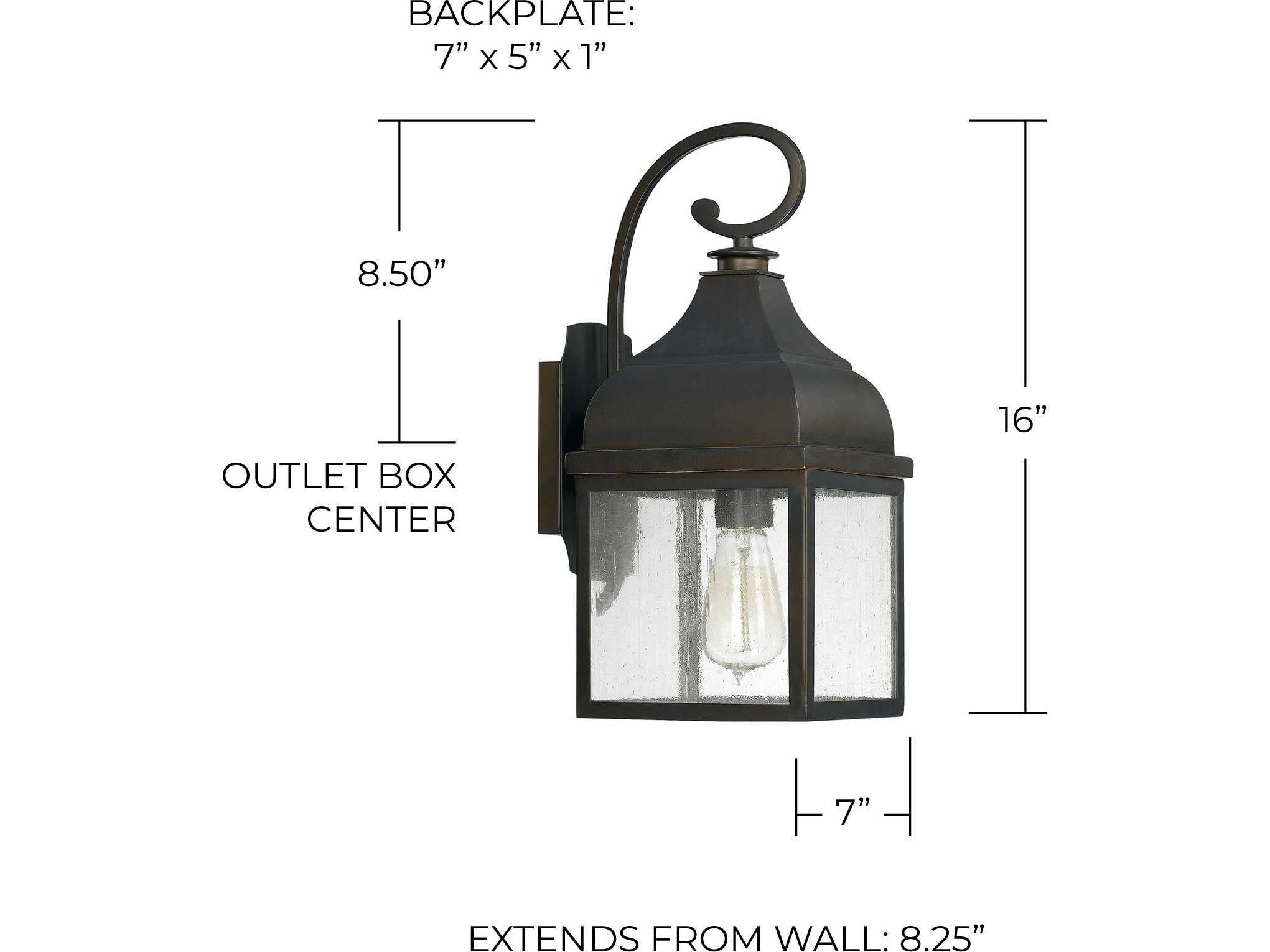 Capital Lighting Westridge 1 - Light Outdoor Wall Light