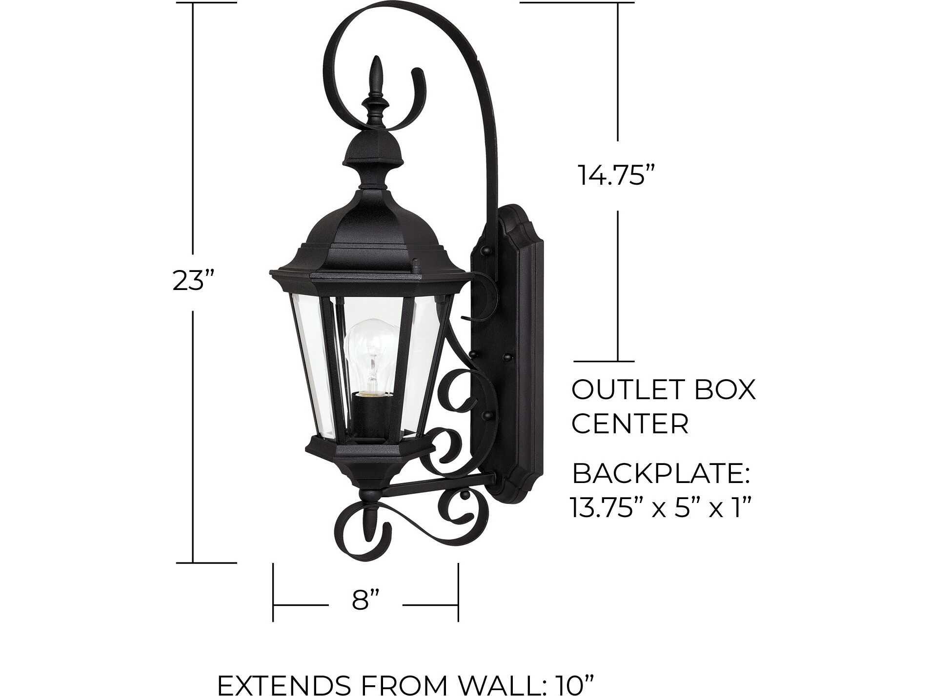 Capital Lighting Carriage House 1 - Light Outdoor Wall Light