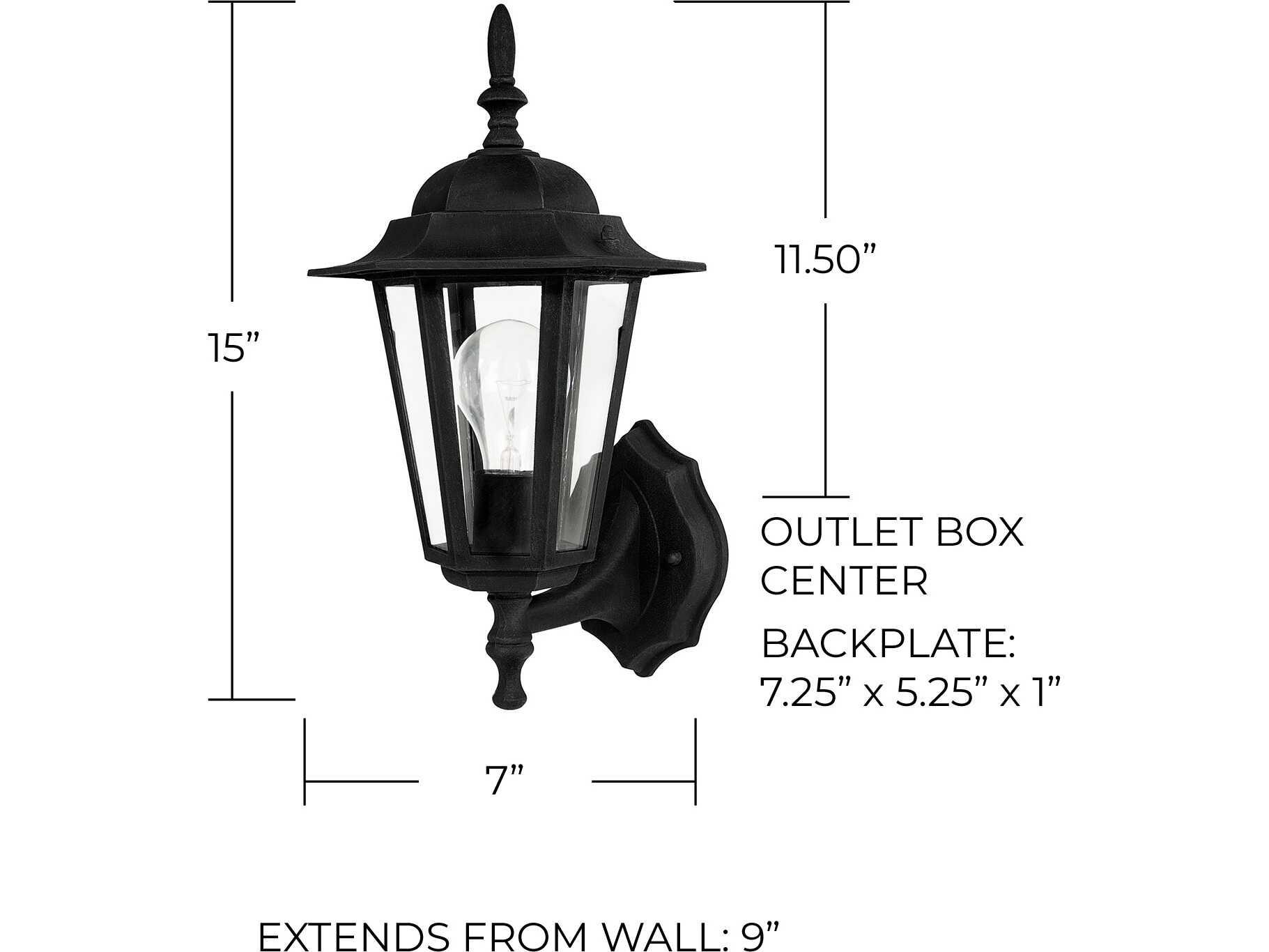 Capital Lighting Outdoor 1 - Light Wall Light