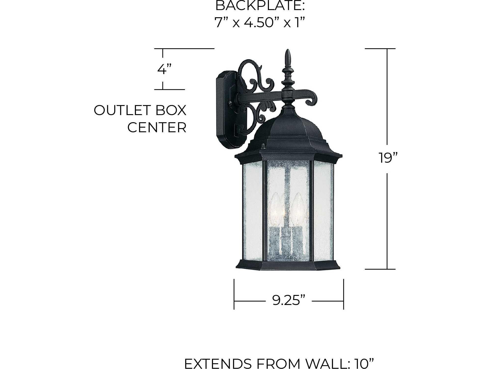 Capital Lighting Main Street 3 - Light Outdoor Wall Light