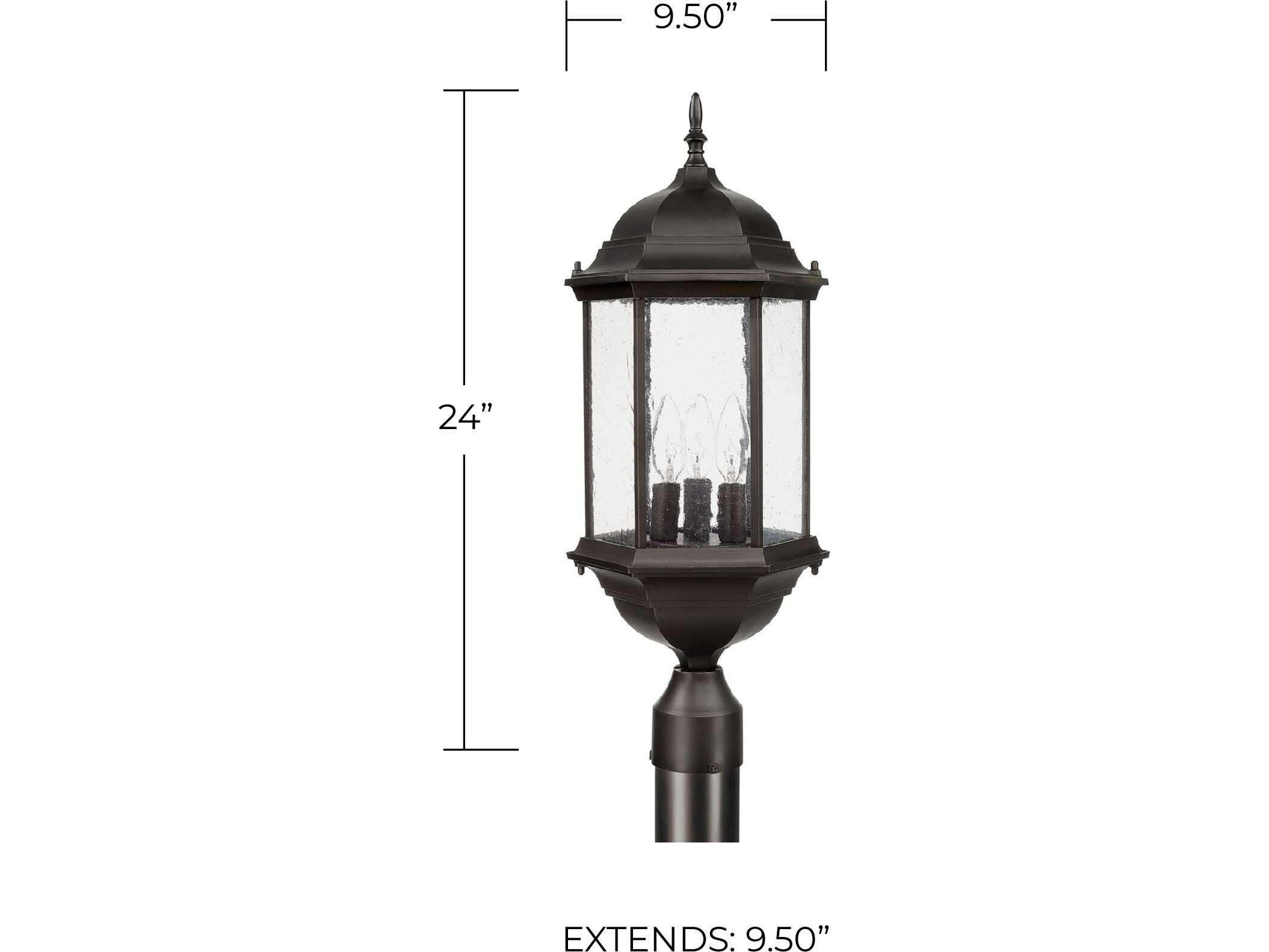 Capital Lighting Main Street 3 - Light Outdoor Post Light