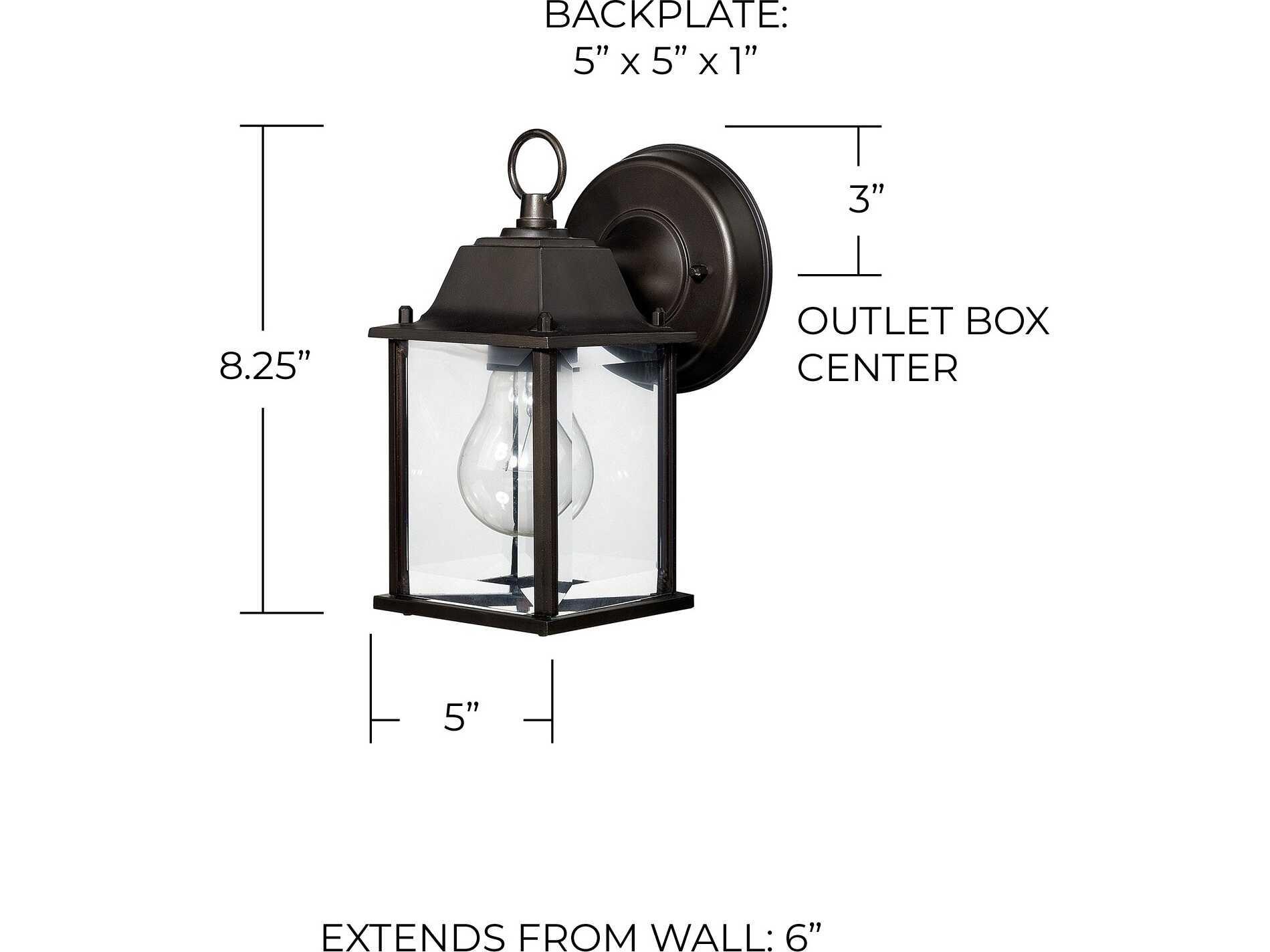Capital Lighting Outdoor 1 - Light Wall Light