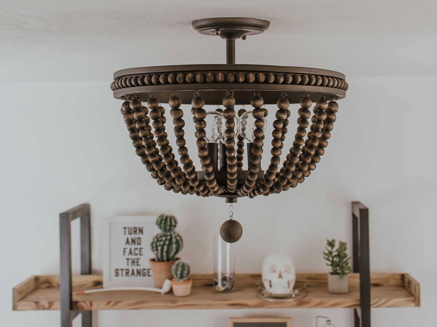 Capital Lighting Handley 3-Light Tobacco Brown Semi Flush Mount