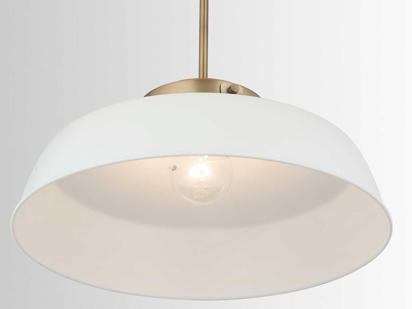 Capital Lighting Oakwood 1-Light Matte White Dome Pendant