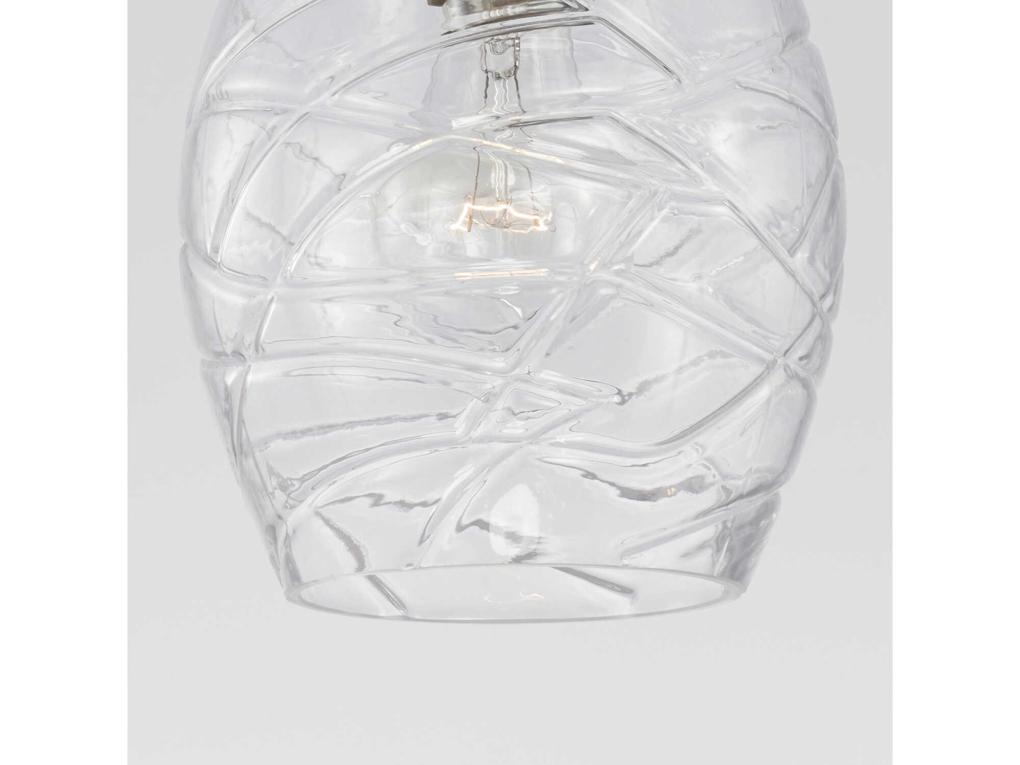 Capital Lighting Kier 1-Light Aged Brass Glass Bell Mini Pendant