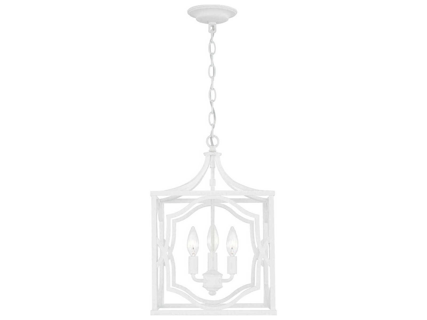 Capital Lighting Anna 3-Light Textured White Mini Pendant