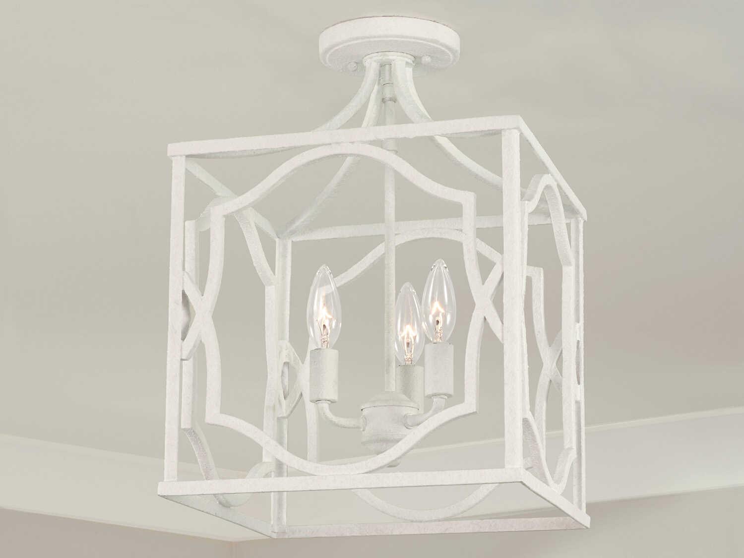 Capital Lighting Anna 3-Light Textured White Mini Pendant