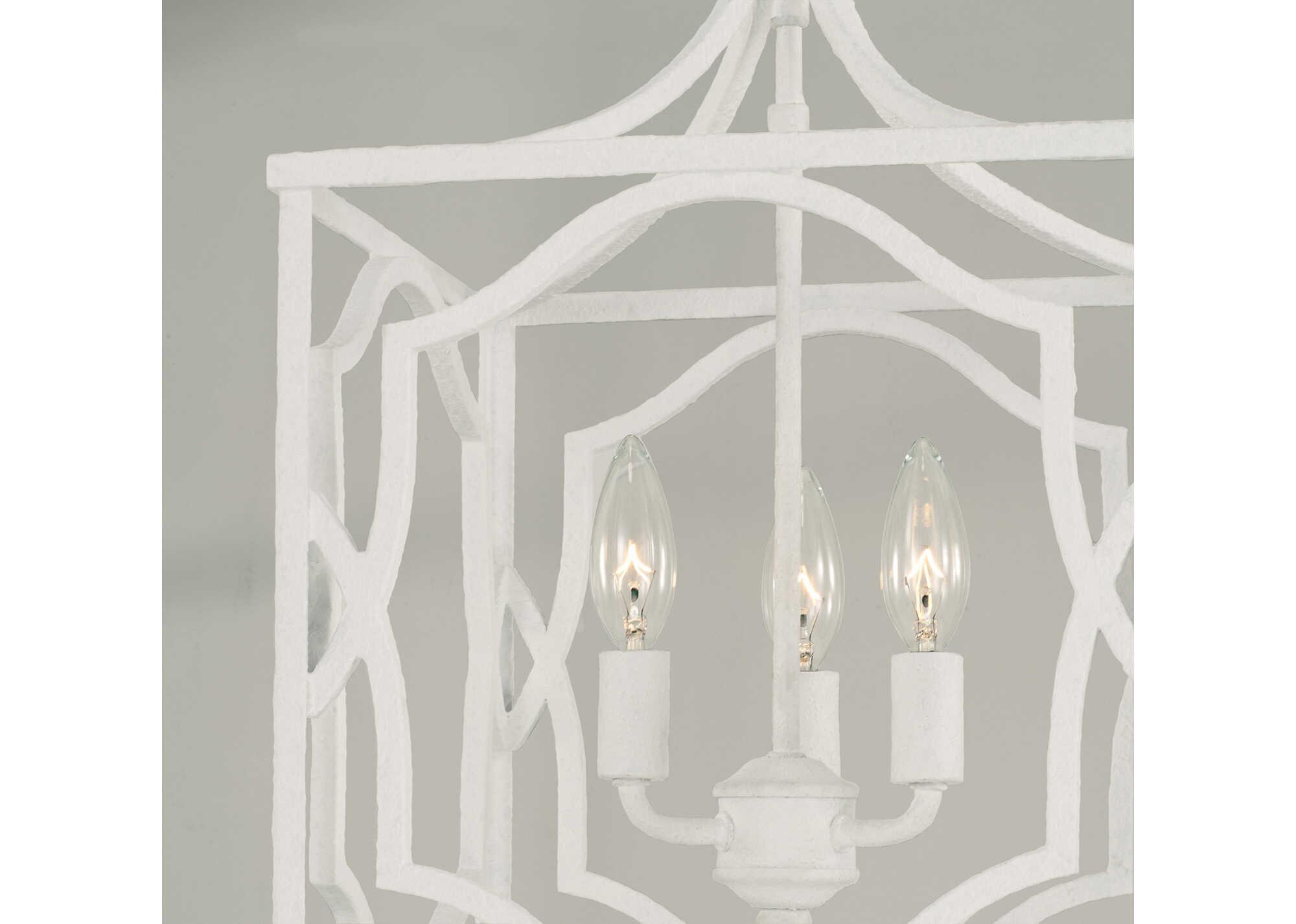 Capital Lighting Anna 3-Light Textured White Mini Pendant