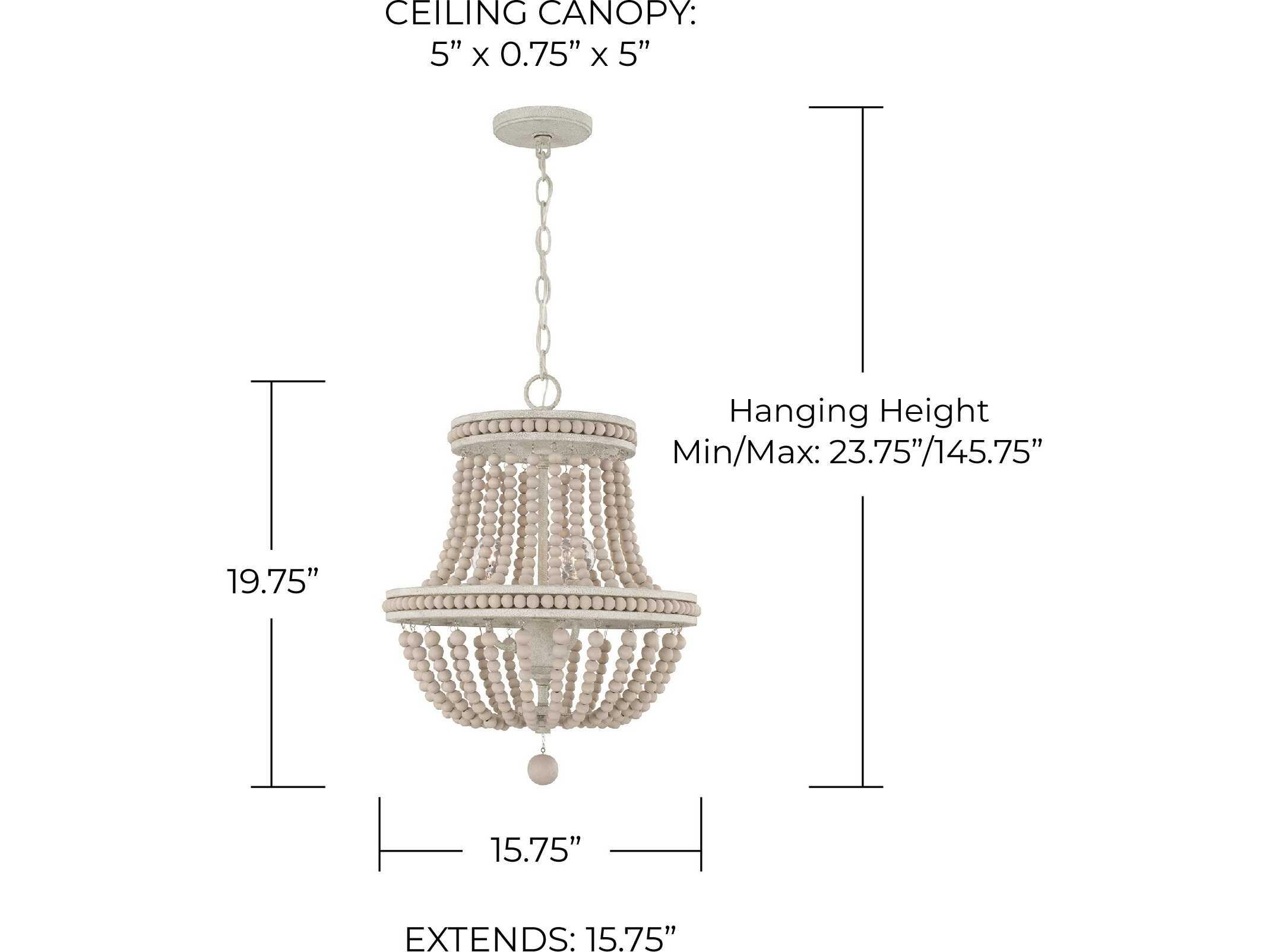 Capital Lighting Handley 3-Light Sand Dollar Brown Candelabra Chandelier