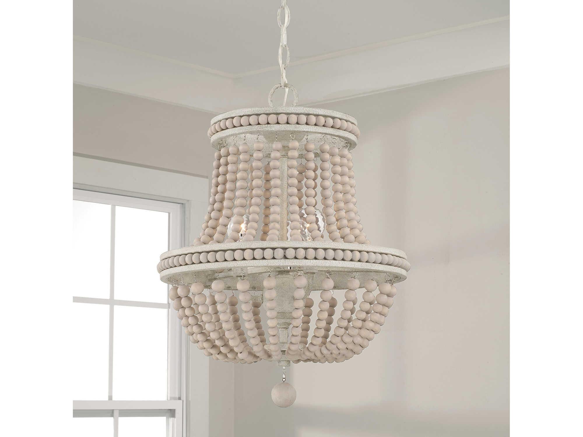 Capital Lighting Handley 3-Light Sand Dollar Brown Candelabra Chandelier