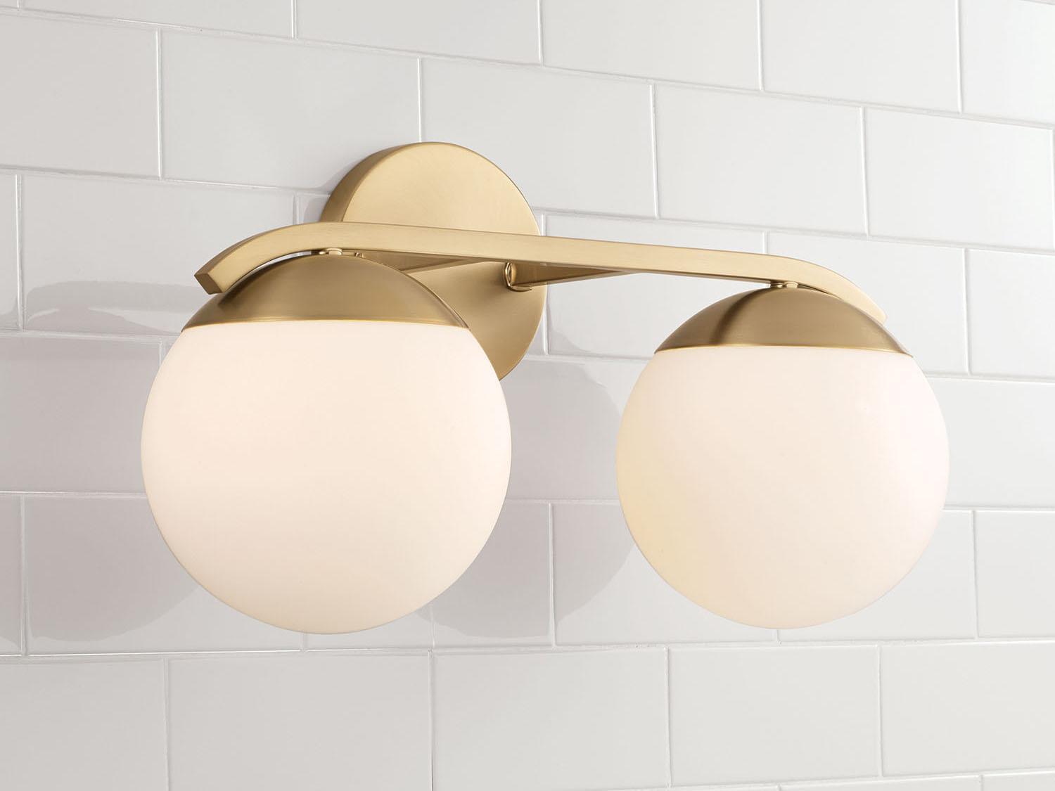 Capital Lighting Oliver 2-Light Matte Brass Vanity Light