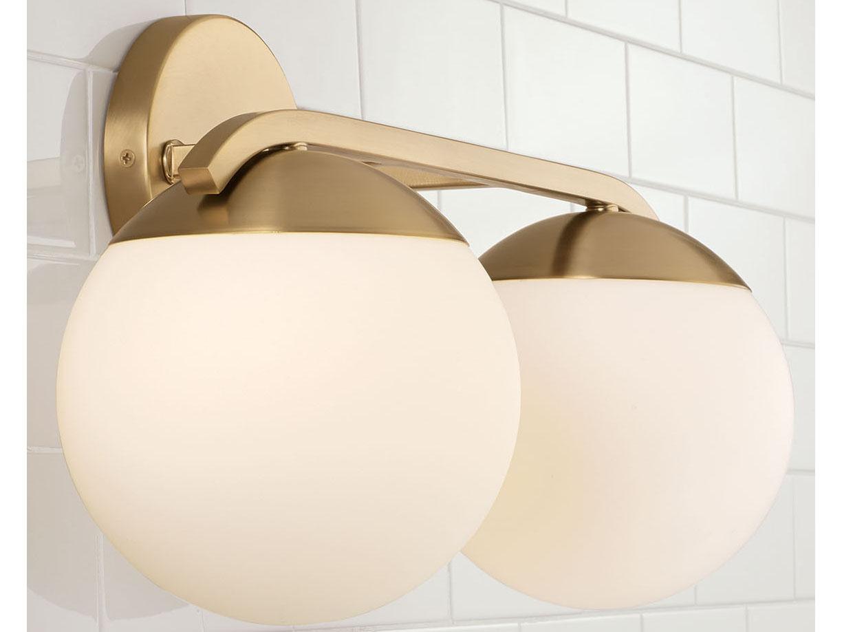 Capital Lighting Oliver 2-Light Matte Brass Vanity Light