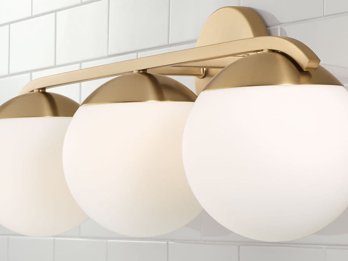 Capital Lighting Oliver 3-Light Matte Brass Vanity Light