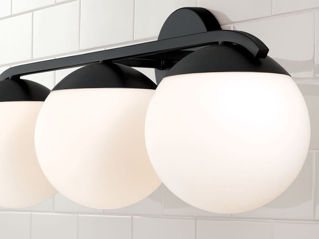 Capital Lighting Oliver 3-Light Matte Black Vanity Light