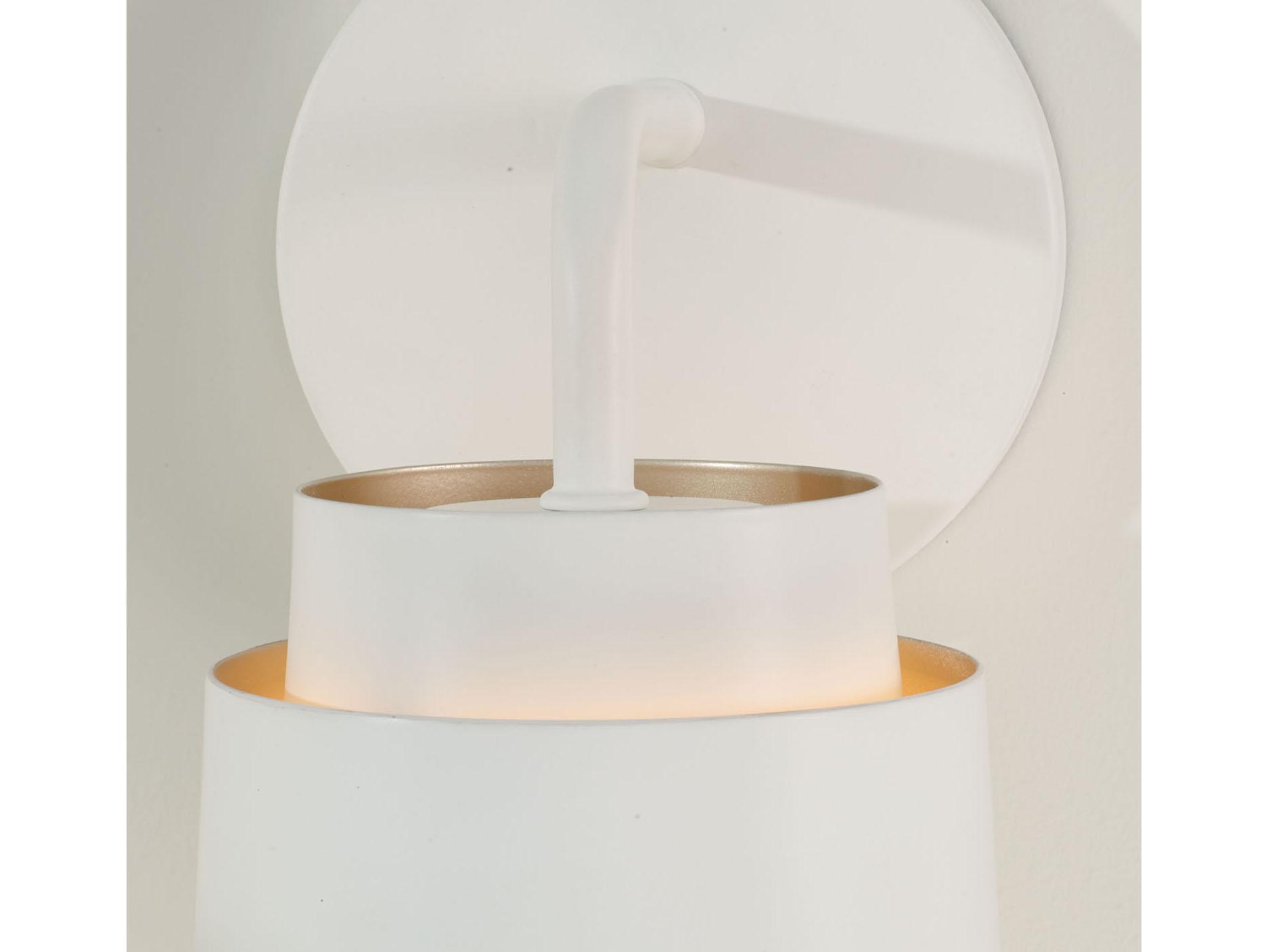 Capital Lighting Pratt 1-Light Matte White Wall Sconce