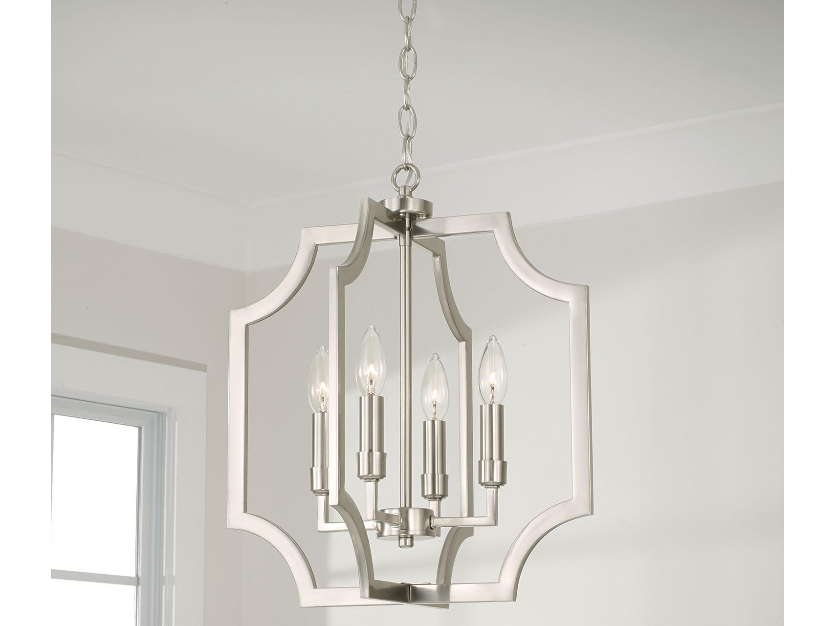 Capital Lighting Courtney 4-Light Brushed Nickel Pendant
