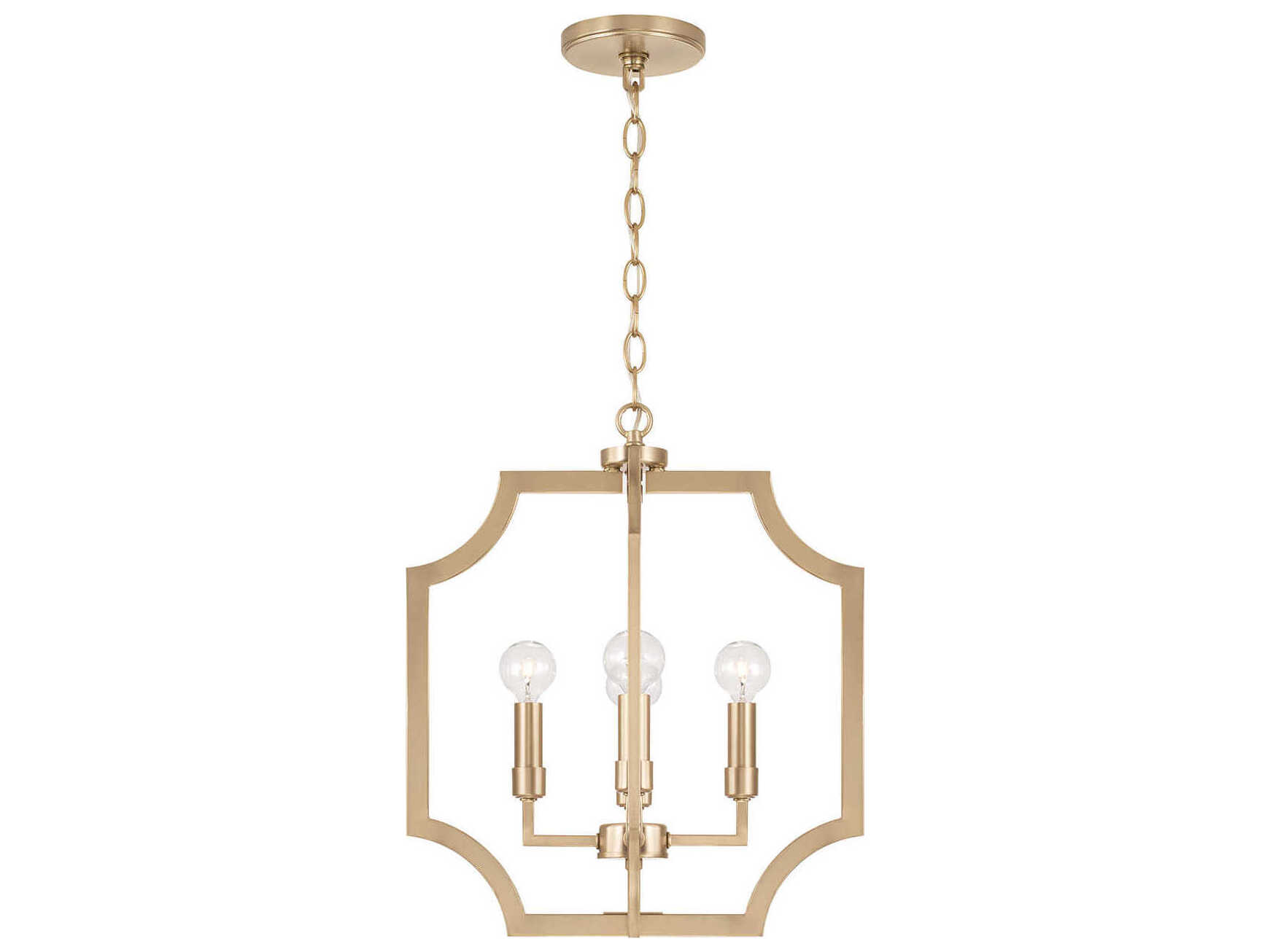 Capital Lighting Courtney 4-Light Matte Brass Pendant