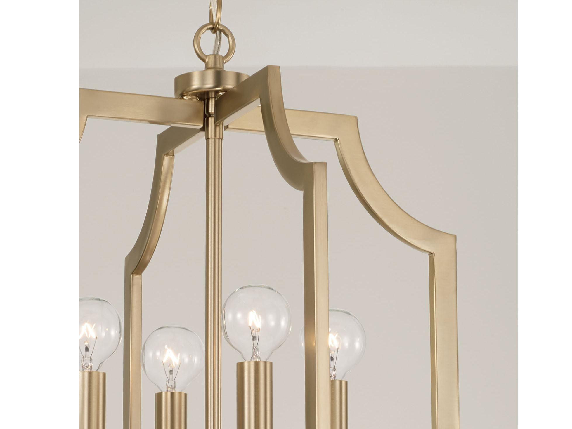 Capital Lighting Courtney 4-Light Matte Brass Pendant