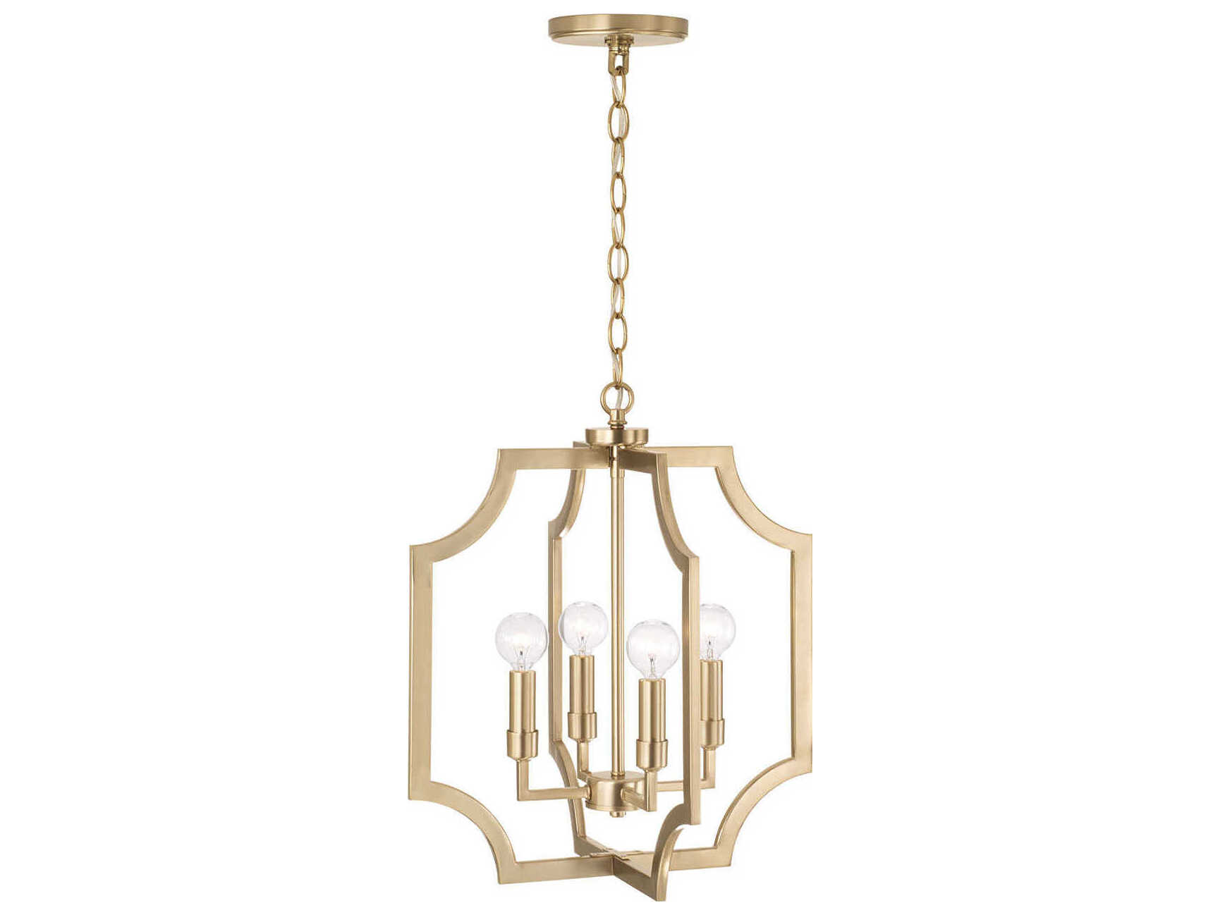 Capital Lighting Courtney 4-Light Matte Brass Pendant