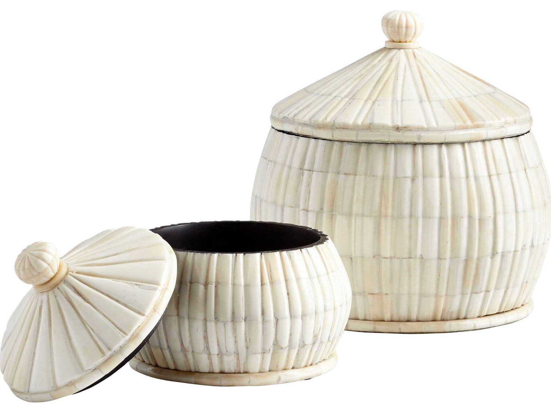 Cyan Design White For Keeps Container