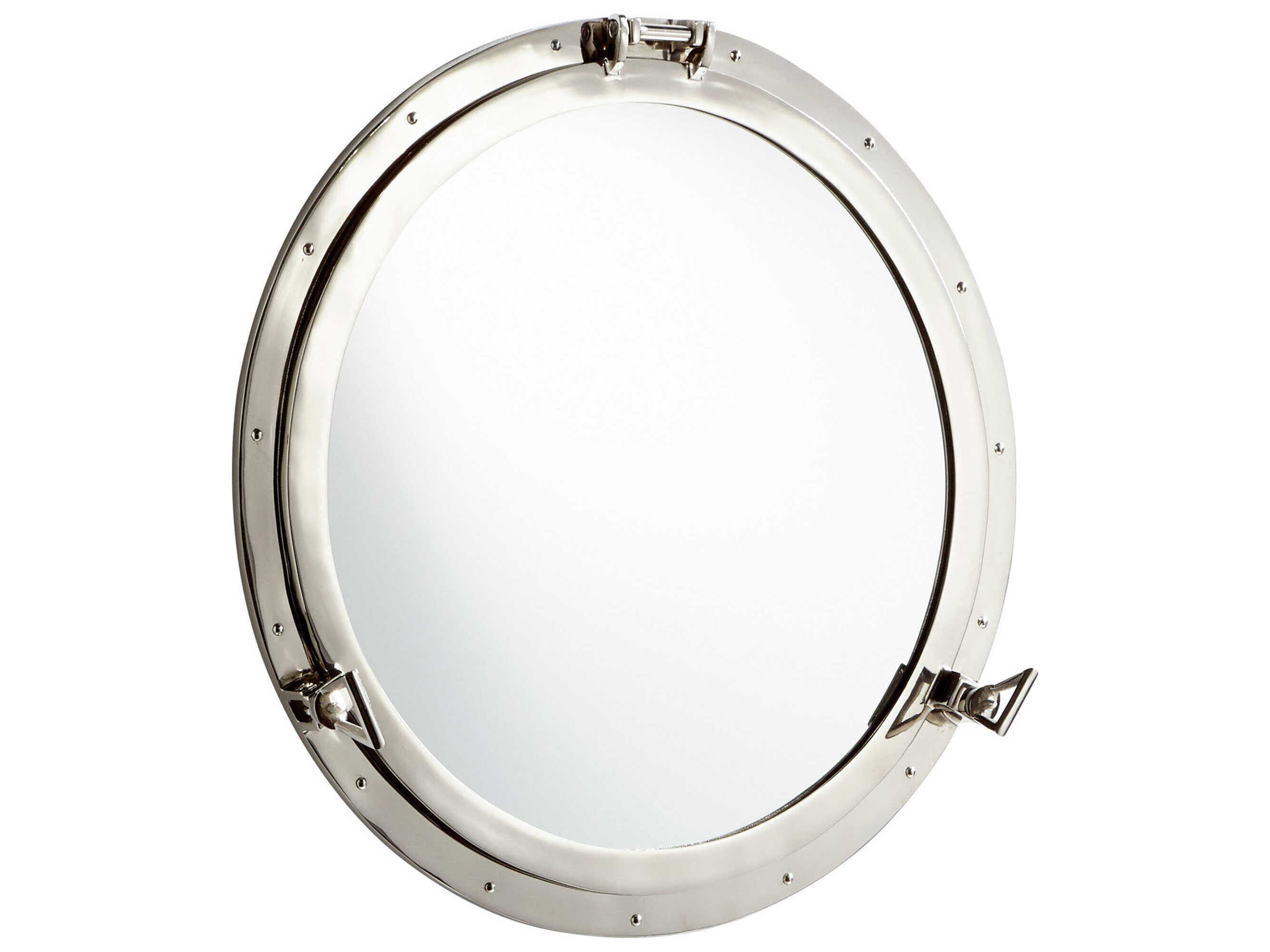 Cyan Design Seeworthy Nickel Round Wall Mirror