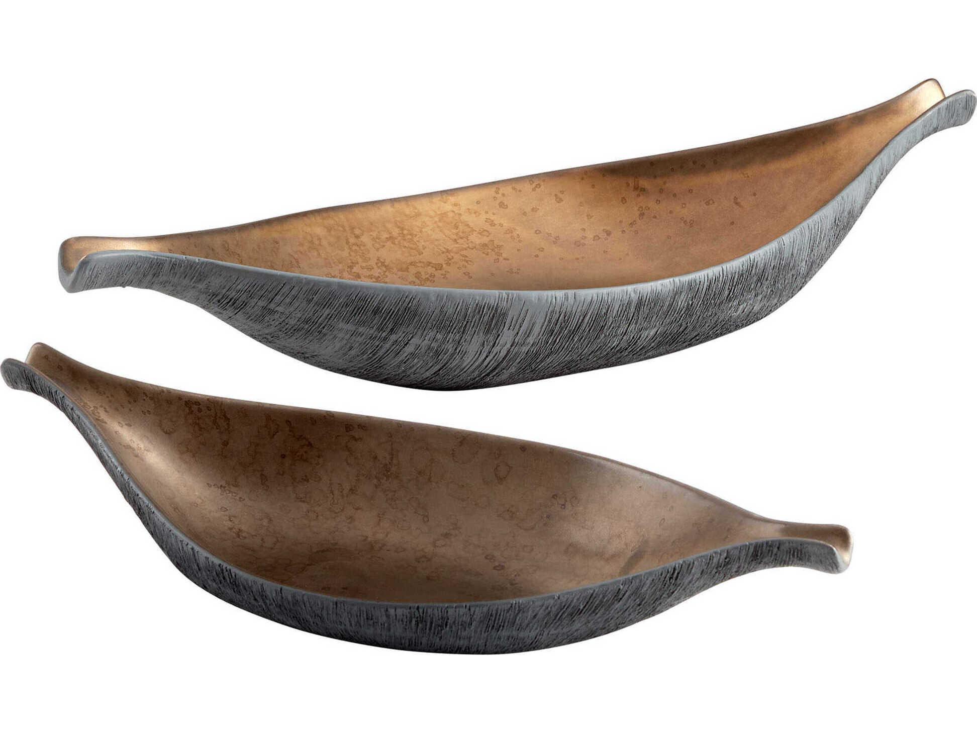 Cyan Design Charcoal Grey Bronze Horus Serving Tray