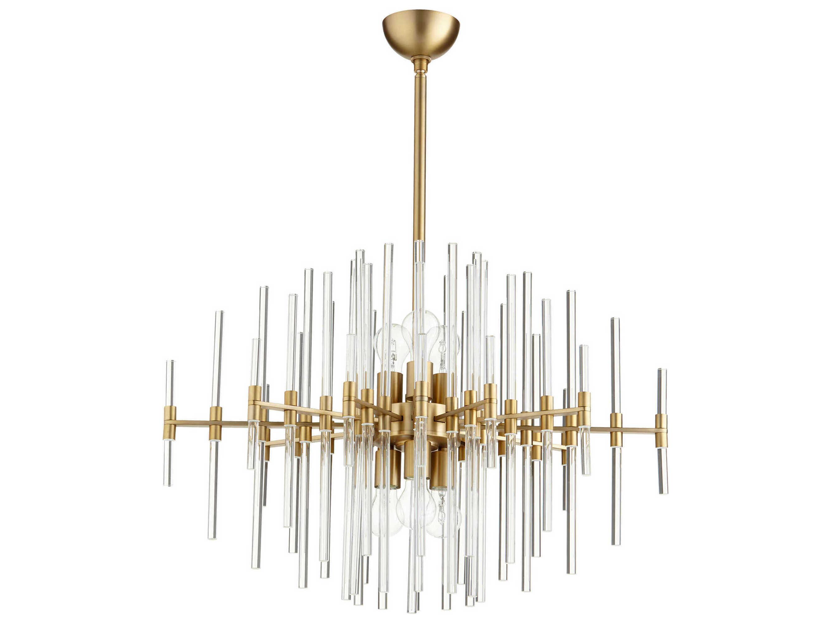 Cyan Design Quebec 6-Light Aged Brass Linear Island Pendant