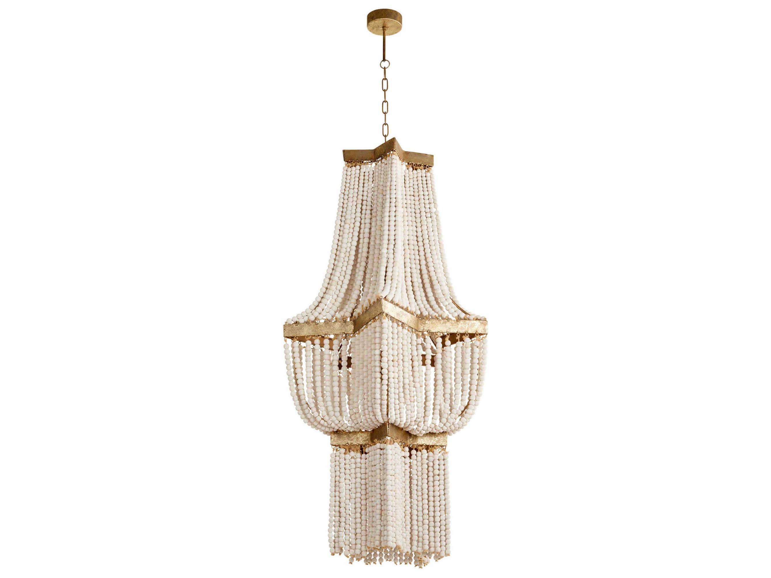 Cyan Design Estrella 3-Light Tinted Gold Leaf Pendant
