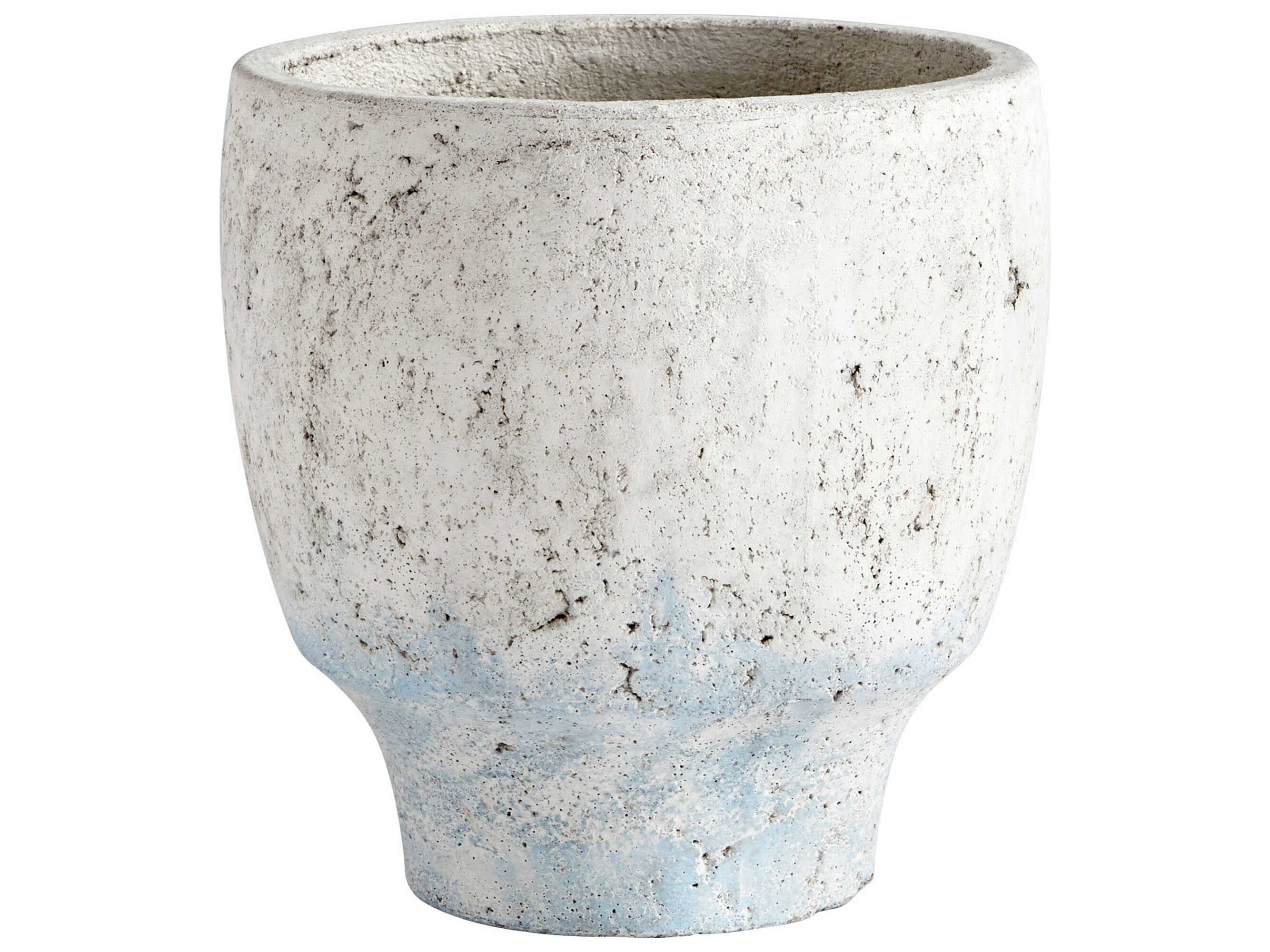 Cyan Design Venice Antique White Blue Planter