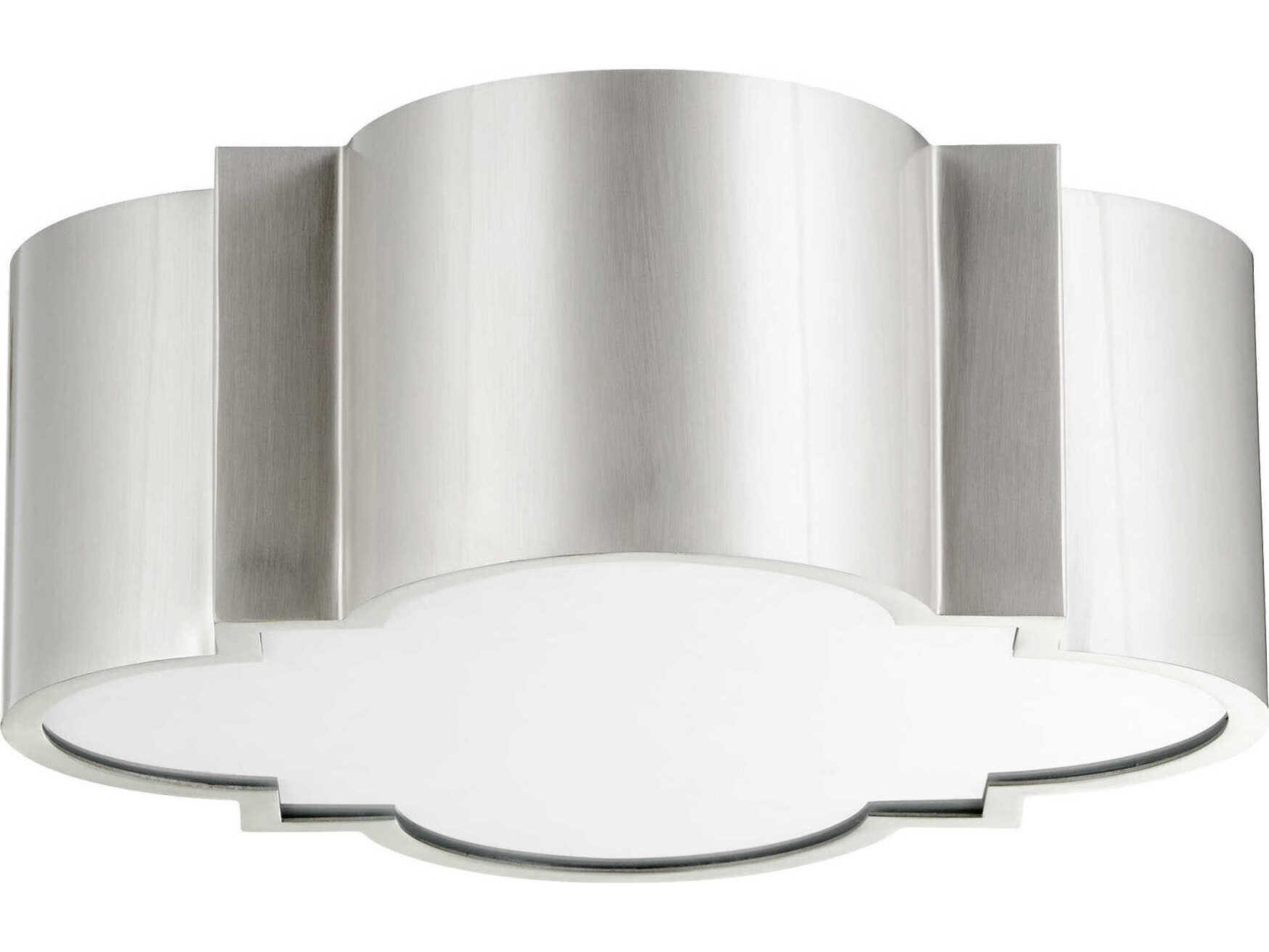 Cyan Design Wyatt 2-Light Satin Nickel Flush Mount