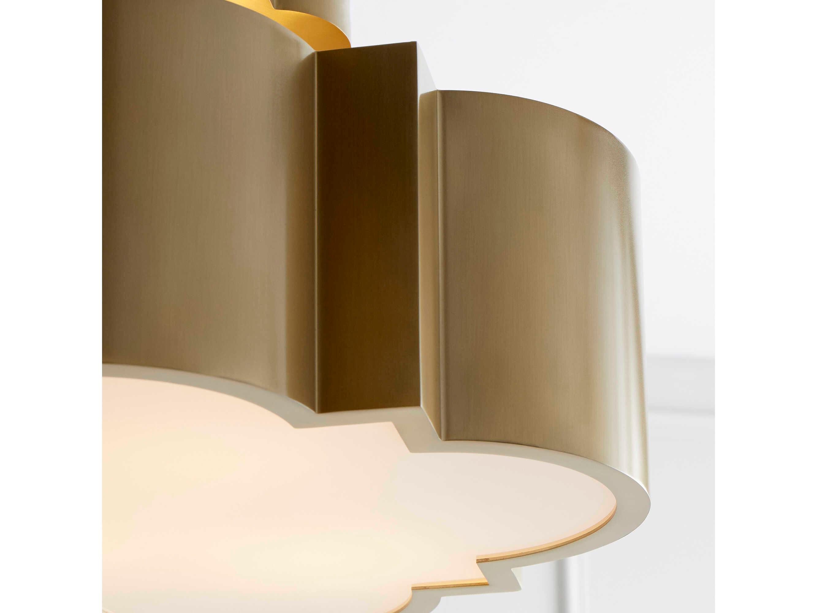 Cyan Design Wyatt 3-Light Aged Brass Semi Flush Mount