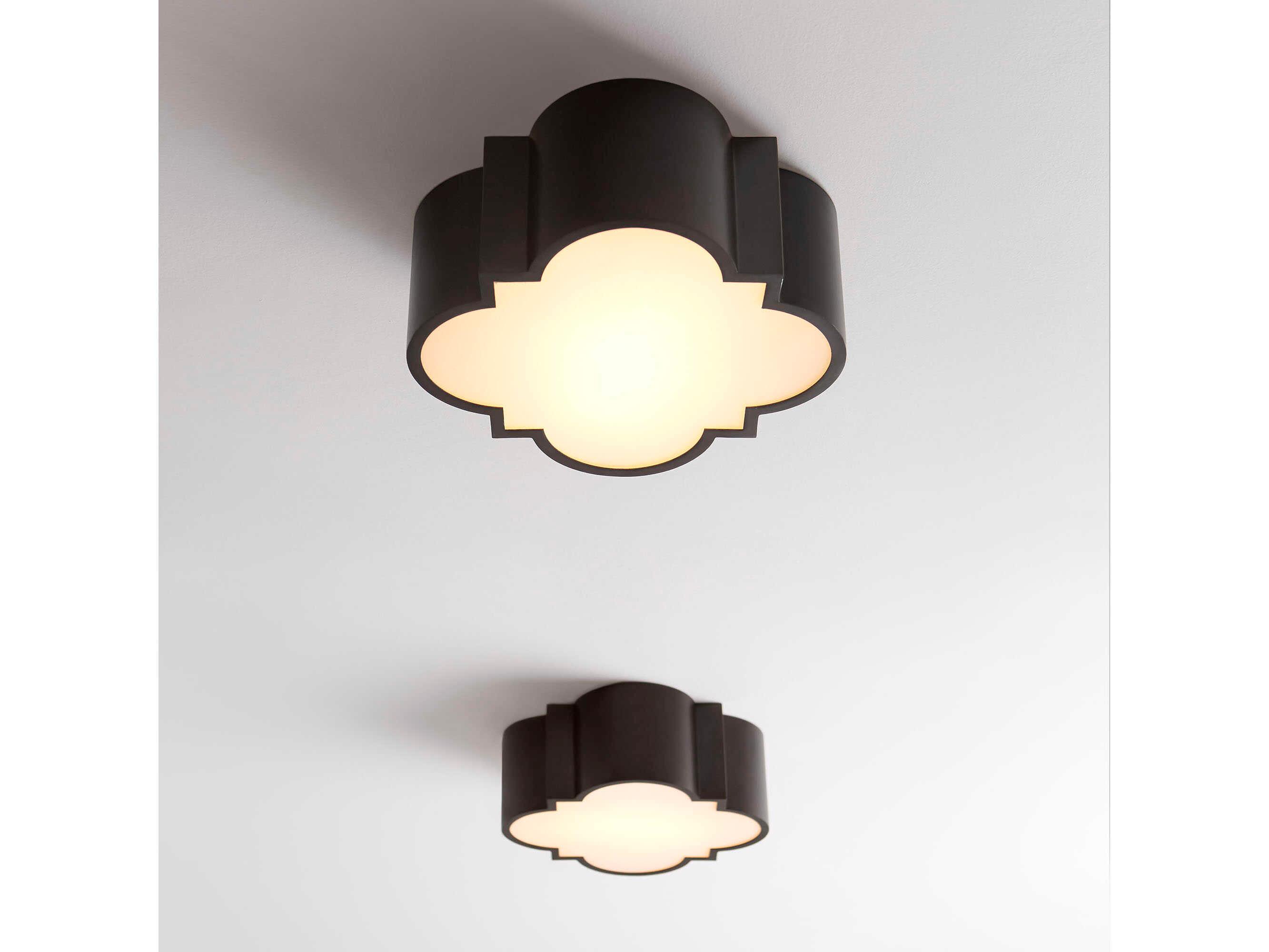 Cyan Design Wyatt 2-Light Noir Black Flush Mount