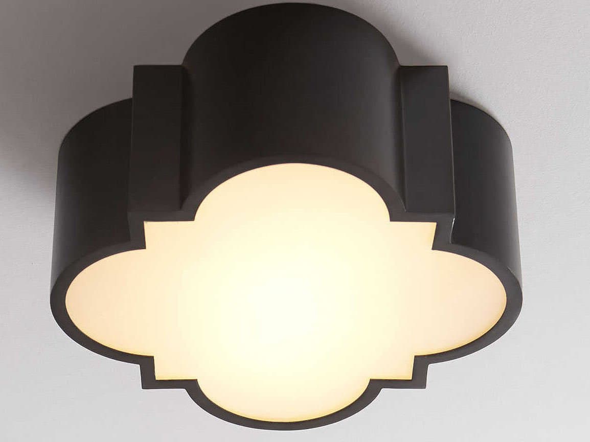Cyan Design Wyatt 2-Light Noir Black Flush Mount