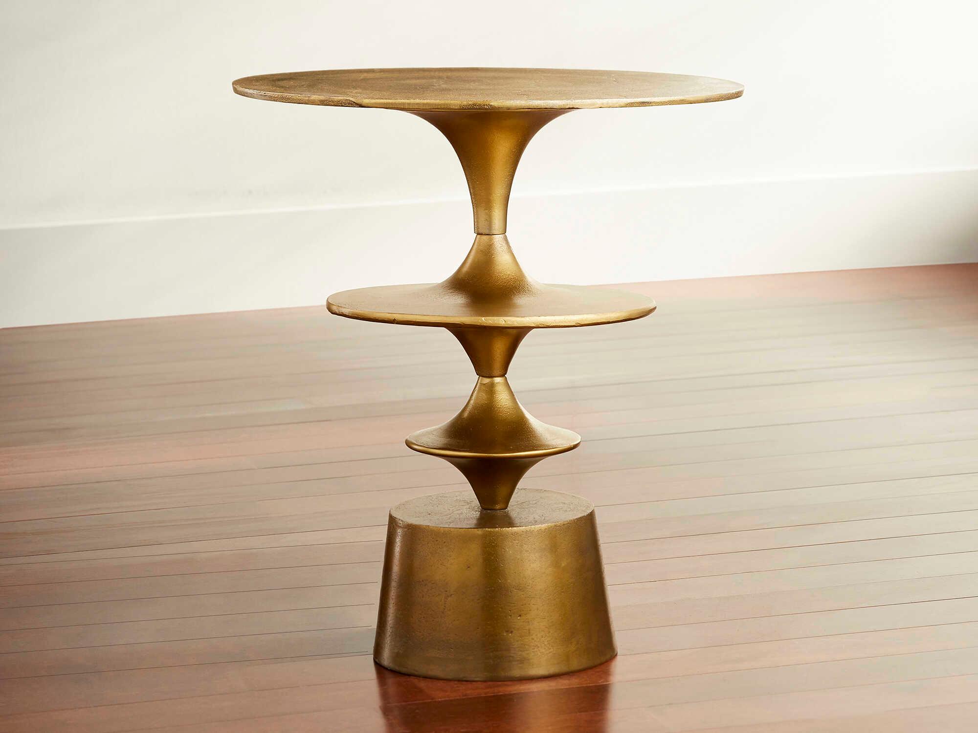 Cyan Design Eros Round Metal End Table