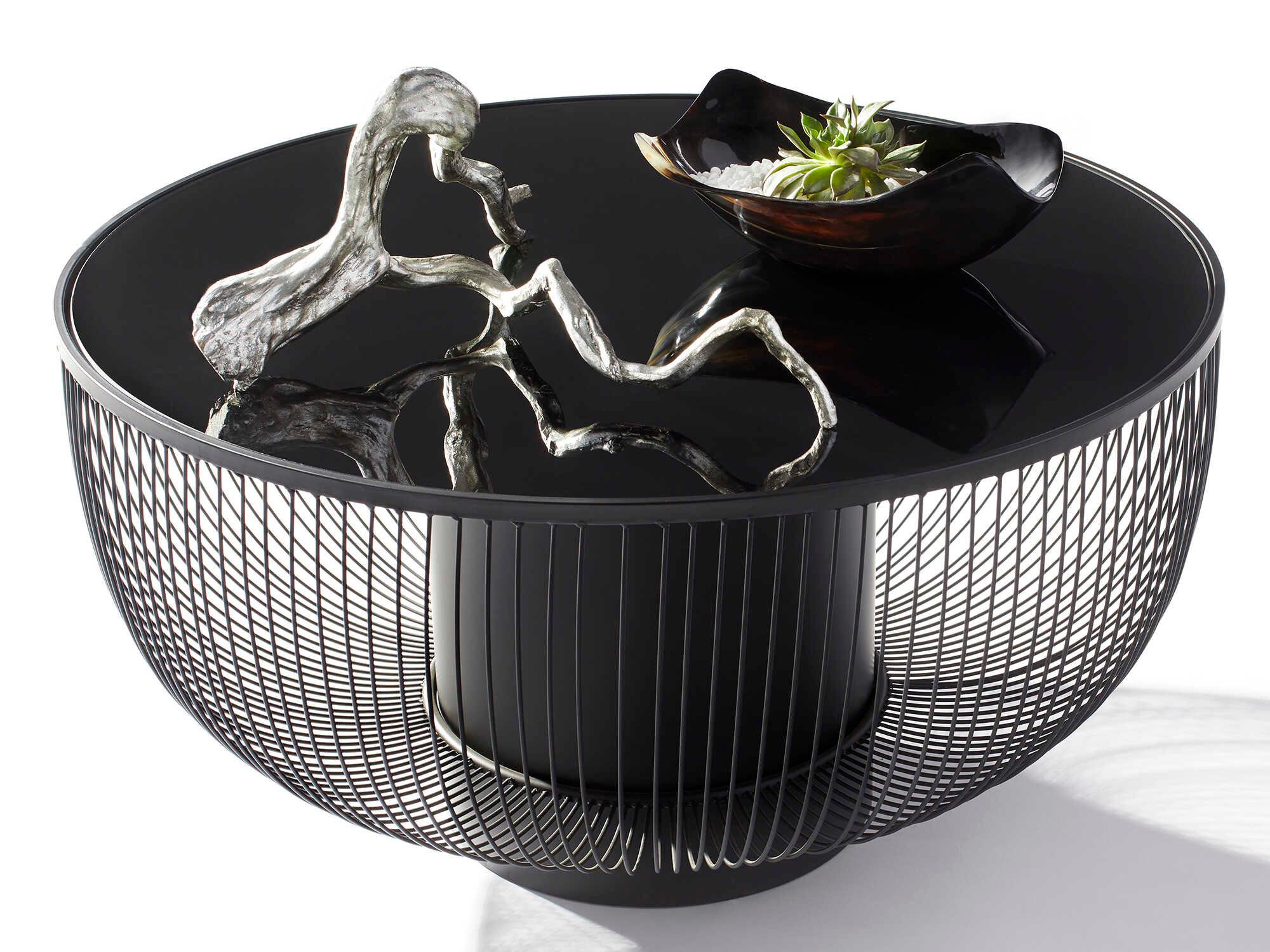 Cyan Design Carousel Round Glass Coffee Table