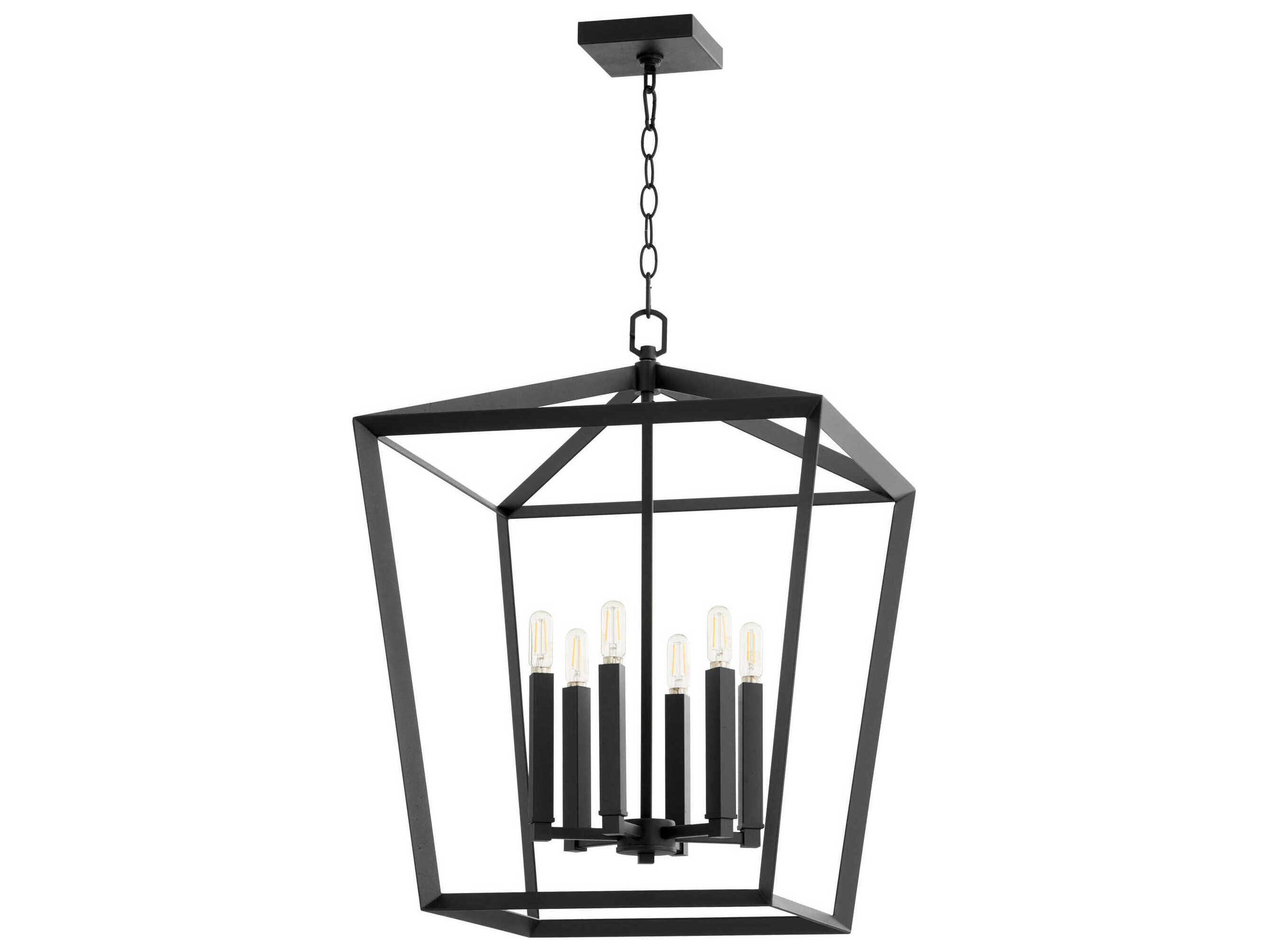 Cyan Design Hyperion 6-Light Noir Black Lantern Pendant