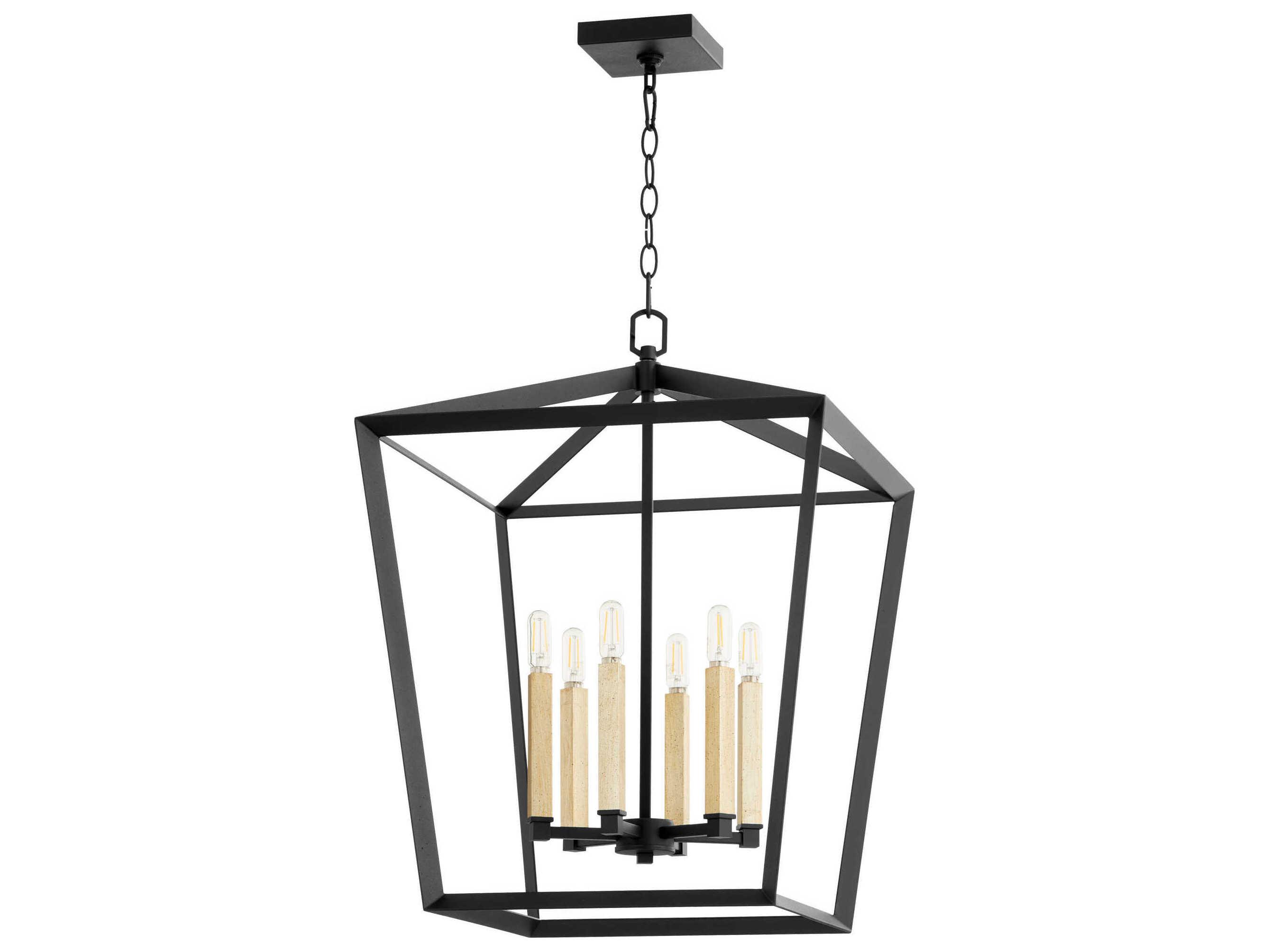 Cyan Design Hyperion 6-Light Noir Black Lantern Pendant