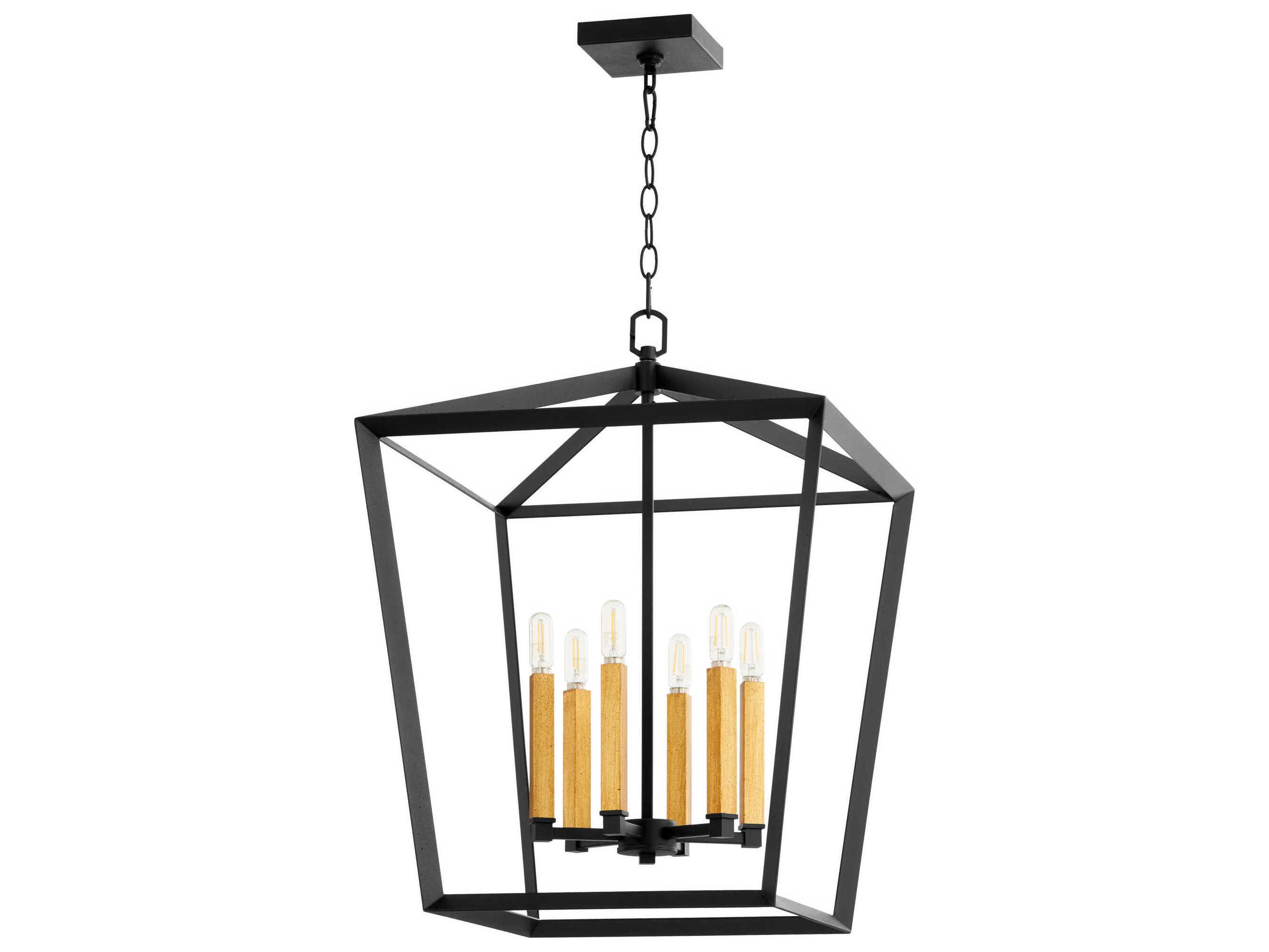 Cyan Design Hyperion 6-Light Noir Black Lantern Pendant