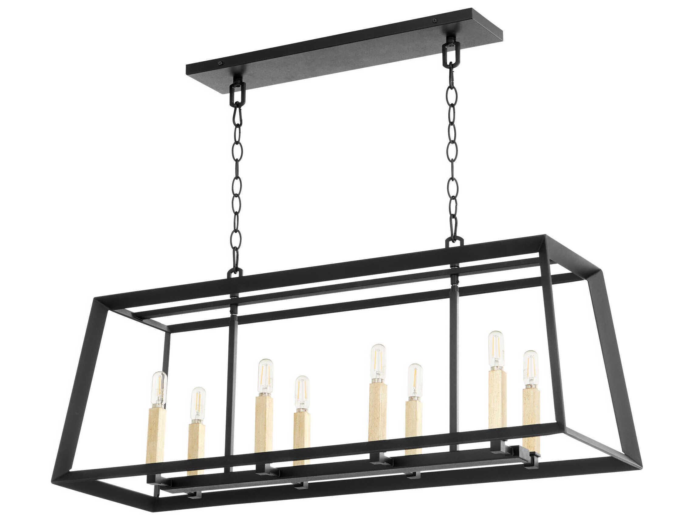Cyan Design Hyperion 8-Light Noir Black Island Pendant
