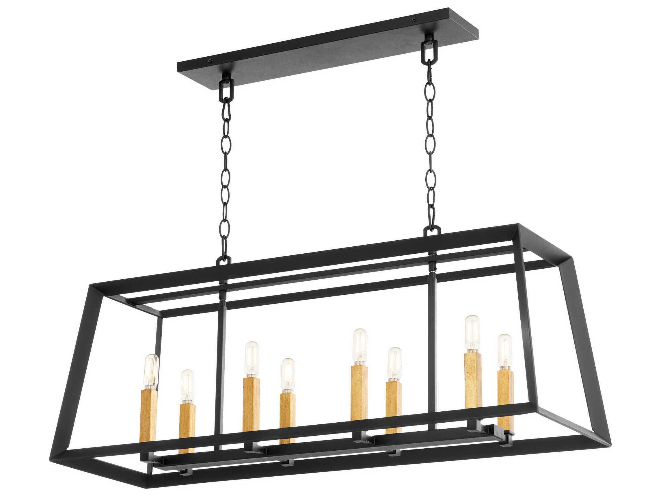 Cyan Design Hyperion 8-Light Noir Black Island Pendant