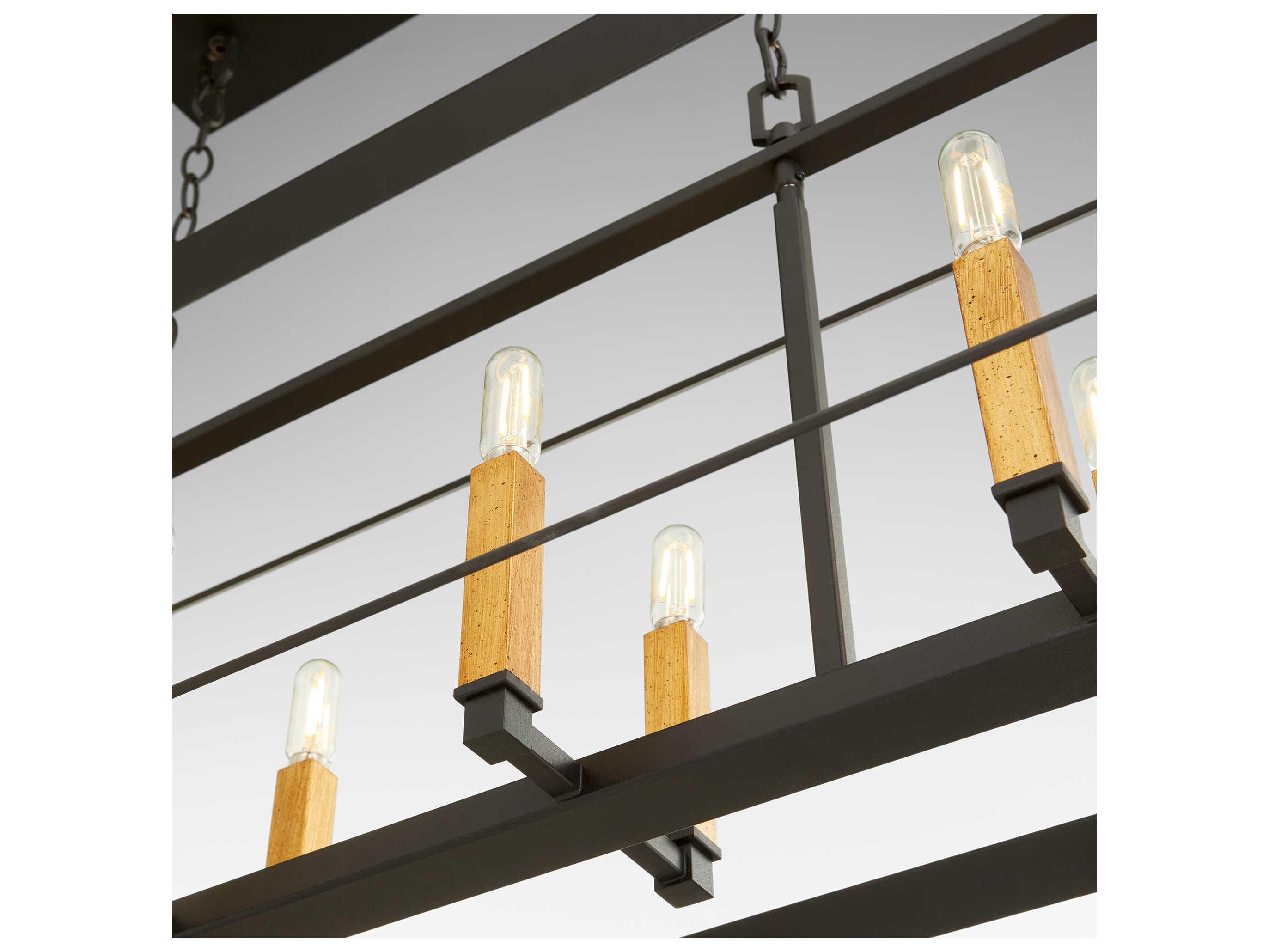 Cyan Design Hyperion 8-Light Noir Black Island Pendant