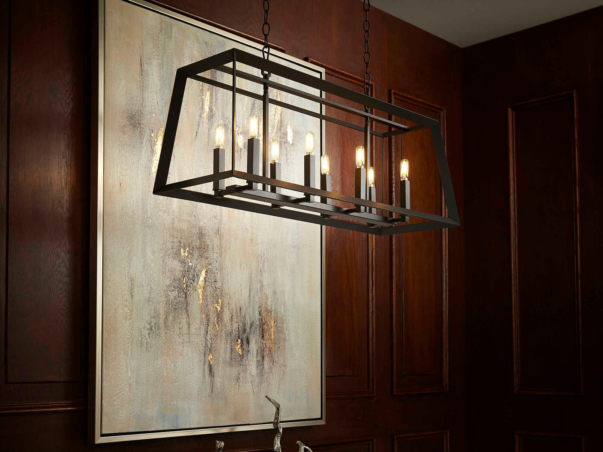 Cyan Design Hyperion 8-Light Noir Black Island Pendant