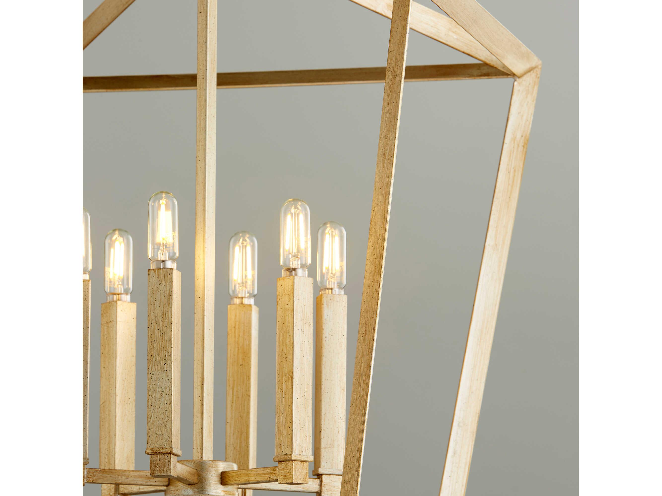 Cyan Design Hyperion 6-Light Aged Silver Leaf Lantern Pendant