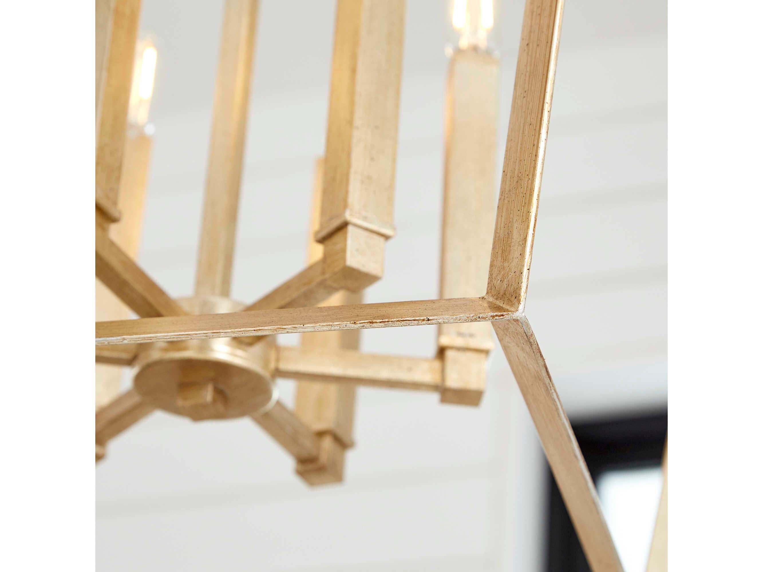 Cyan Design Hyperion 6-Light Aged Silver Leaf Lantern Pendant